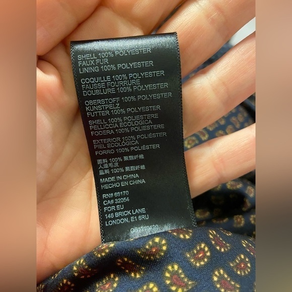 Free People Izzy Wrap Blue Teddy Button Jacket XSmall NWT - Picture 12 of 12